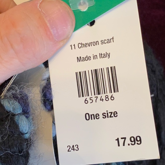 NWT made in Italy Oblong Scarf - Picture 7 of 9